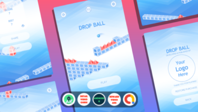 Drop Ball - A hyper casual game with Admob ads