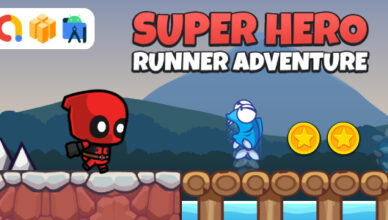Super Hero Runner Adventure (Buildbox Template + Android Studio Project)