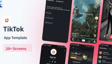 TikTok App Template |  Flutter 2.8 with zero safety