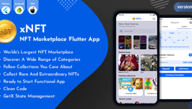 xNFT - NFT Marketplace Flutter App UI Kit
