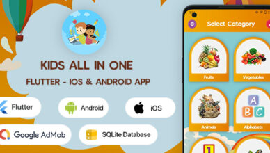 Apprentissage tout en un pour les enfants - Application Flutter pour Android et iOS