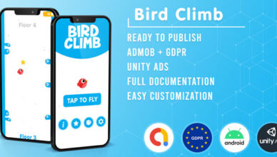 Bird Climb |  Admob + AVG + Unity Ads